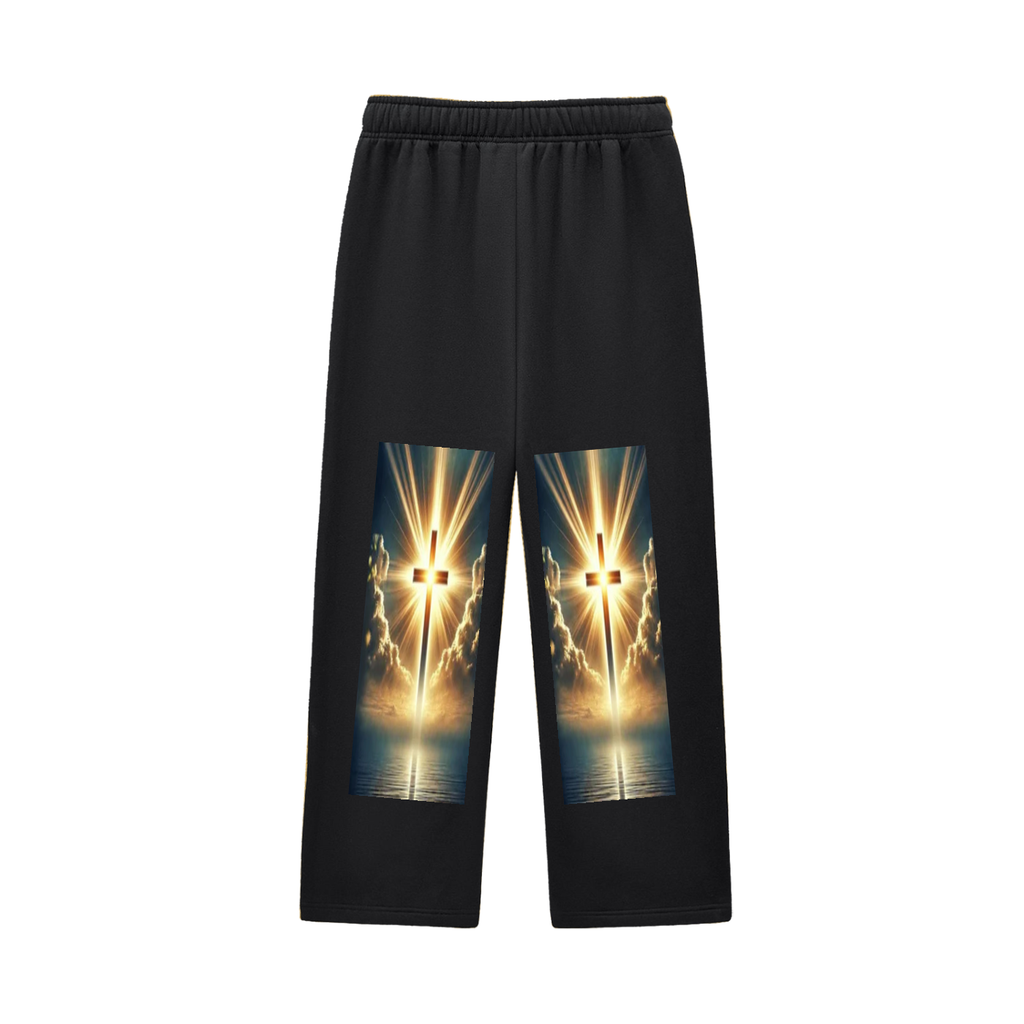Contrast-Stitched Fleece Sweatpants