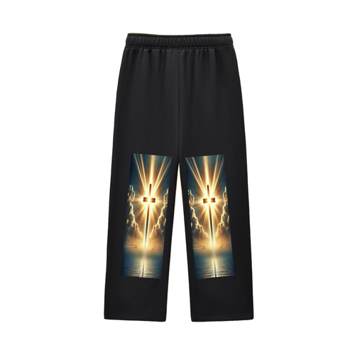 Contrast-Stitched Fleece Sweatpants