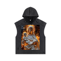 Snow Washed Boxy Hooded Tank Top