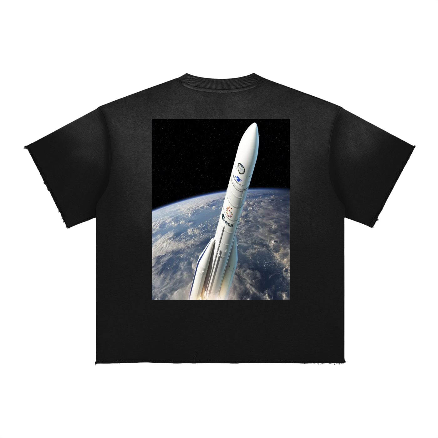 Sun Fade Raw Edge T-Shirt
